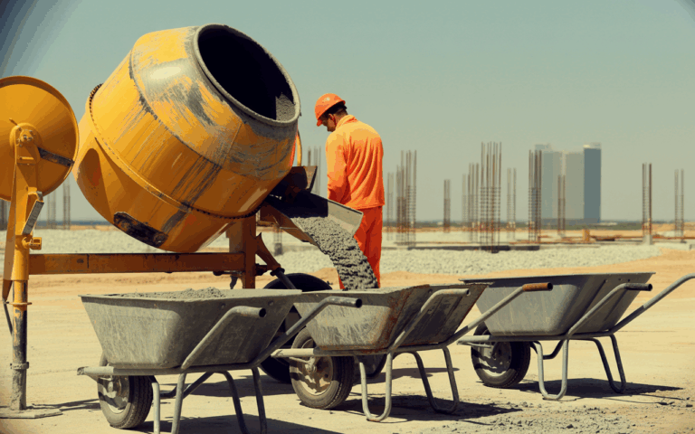 Motivo para o uso de betoneira no canteiro de obra para a qualidade do concreto
